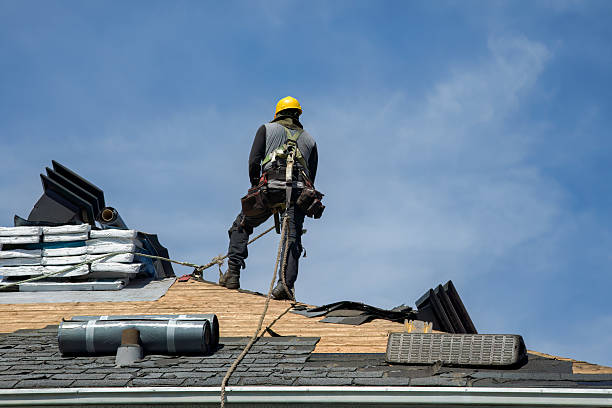 Professional Metal Roofing technician working in West Warren, MA